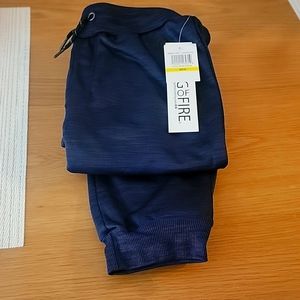 Navy space dye joggers